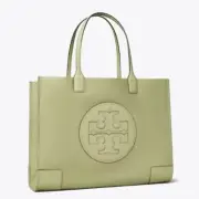 Tory Burch Large Ella Tote Tori Large Work Bag Handbag Olive Spring Purse NWT