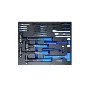 22 Pcs of Kincrome Tool Armour Striking & Prying EVA Tray - Hammer Punche Chisel
