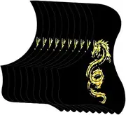 NULYLU 10pcs Acoustic Guitar Pickguard with Unique Dragon Pattern Plates for Folk Guitars Easy Installation Distinctive Design for Personal Expression