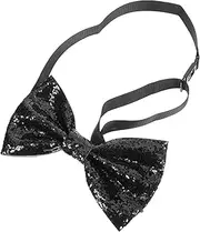 [WATIIFUFU] Adjustable Mens Bow Tie Black Bowknot for Men Pre-tied for Formal and Casual Occasions