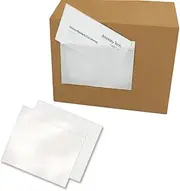 Brockley Tech A5 Self-Adhesive Clear Document Wallets – Waterproof Packing List Envelopes for Shipping, Mailing, Storage (1000)