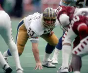 Defensive Lineman Dave Puzzuoli Of The University Of Pittsburgh 1981 NFL OLD PHO