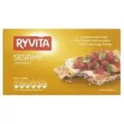 Ryvita Wholemeal Rye Crisp Bread Sesame Seed 250g - Pack of 6