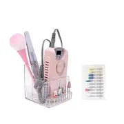 Nail Drill Holder Nail Bits Storage Box Nail Art Polishing Grinding Organizer