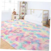 Area Rugs for Living Room, 6x9 Feet Large Fluffy Rug for Bedroom, Thick Rainbow