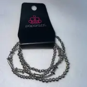 Paparazzi Jewelry Beaded Silvertone 4 Stretch Bracelets