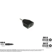 Adapter Audio 3.5mm 1/8" Stereo 1 Male 2 Female Speaker Headset Splitter
