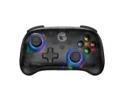 black--GameSir T4 Mini Wireless Wired Bluetooth RGB Light Game Controller Gamepad with Turbo for Switch Android for iOS Windows