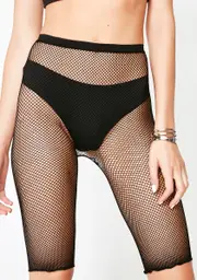 Ride It Out Fishnet Shorts