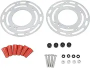 Light Fixture Mounting Bracket,Made of Stainless Steel,Cut and Polished,4in Diameter,Galvanized,with Complete Accessories,for Wall Lamps,Ceiling Lights,Fans,Chandeliers