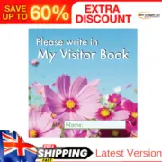 Please Write in My Visitor Book: Floral Cover | Guest Record and Log Seniors in