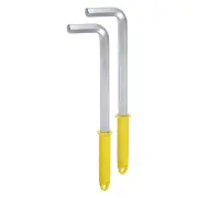 2pcs Hex Key Wrench 19mm L-Shape Hexagon Metric Wrenches with Non-slip Handle