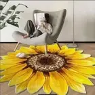 Special-shaped Flower Carpet Sunflower Door Gasket Floor Mat Cloakroom