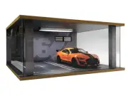 1/18 Scale Model Car Display Case - 1:18 Car Garage Display Case with Clear A