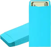 uxcell Money Envelope, 50 Pack 6.5" x 3.5" Cash Envelopes Money Holder Bags Budgeting Saving Challenge Letter for Gift Coins Checks Tickets Jewelry Passport Card, Deep Blue