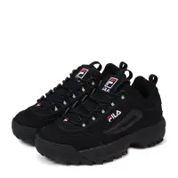 在飛比找Yahoo!奇摩拍賣優惠-FILA DISRUPTOR 2 老爹鞋 慢跑鞋 黑色 鋸齒