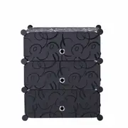 3 Tier Shoe Cabinet Shoe Rack Storage Cabinet Organiser DIY Storage Shelf Closet