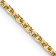 16 Inch 14K 1.5mm D/C Rolo Chain