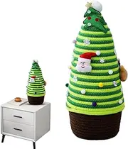 Christmas Storage Basket,Christmas Eve Box Storage Containers | Woven Cotton Rope Festival Storage Bins, Christmas Organizers and Storage for Towels, Diapers, Pet Toy