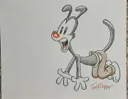 Animaniacs-Original Yakko Drawing Signed by Tom Ruegger