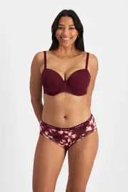 [Bonds] Bonds Women's Cotton Cottontails Midi Brief in Adele Bloom Size: 12 12 Adele Bloom