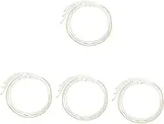 [WRITWAA] 4 Sets Attention-grabbing Sequin Waist Belt Metal Chain Glamorous Party Jewelry Belt