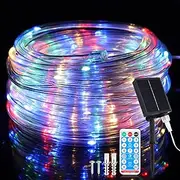Solar Rope Lights Outdoor, 72FT 200 LED Solar Powered Fairy Lights 8 Modes Solar String Light Decoration for Patio Wedding Stairs,Fence, Garden Swimming Pool Trampoline