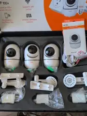 New Mobicam HDX HD Wifi Pan & Tilt 3 Camera System Mobi 32GB Card Security C2
