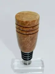 Handmade with Brown Mallee Burl Wine Bottle Stopper. Makes a great gift! #28