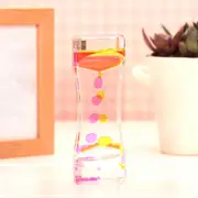 Double Colors Oil Hourglass Liquid Floating Motion Bubbles Timer Desk Decors