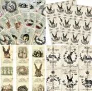 Bundled Set of 4 Easter Card Sets 60 Cards for Crafts, Decoupage #BT44