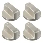 4x Alloy Home Kitchen Gas Stove Knobs Cooker Oven Cooktop Metal Switch Control-