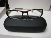 GEOFFREY BEENE EYEGLASS FRAMES Style SELECTIVE in BURGUNDY 53-17-135 W/ Case