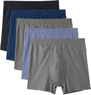 [STKARCV] 4PCS Cotton Men's Pantie Lot Underpant Loose Large Short Cotton Plus Size Underwear for Mens