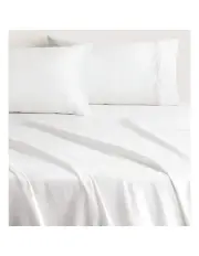 [Sheridan] 1200TC Palais Trellis Flat Sheet in Snow