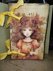 Fall Forest Fairies Junk Journal Scrapbook USA Seller