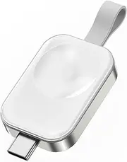 MMOBIEL Wireless Charger Compatible with Apple Watch - Compact USB-C Travel Charger for Apple iWatch - Magnetic Fast Charging Also Compatible with AirPods