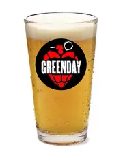 Greenday - Rock and Roll - 16oz Pint Beer Glass Pub Barware Seltzer Tea 24-1