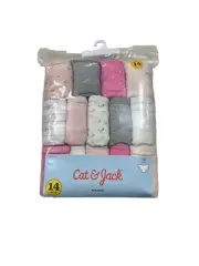 2 Pack!! Cat & Jack 14pk Bikini Underwear Size 14