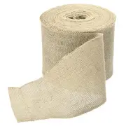 Burlap Ribbon, 5.9 Inch Wide Natural Jute Fabric Ribbon, 27 Yards
