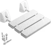SJIALEN Bathroom Folding Stool Bath Chair Elderly Wall-Mounted Shoe Change Stool Wall Bath Tub Chair for Elderly Shower Chair(White,A)