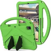 Protective Case Compatible with Samsung Galaxy Tab S6 Lite/Tab S6 Lite 2024 Wi-Fi SM-P620 SM-P625,Lightweight Sleeve with Kickstand, Handle and Strap, Shockproof Protection Protective Cover (Green)