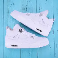 在飛比找蝦皮購物優惠-正版 nike air jordan 4 白銀 aj4 全白