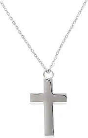 [OATIPHO] Stainless Steel Cross Urn Pendant Human Ashes Keepsake Necklace Memorial Jewelry