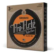 D'Addario Guitar Strings - Pro-Arte Classical Guitar Strings - EJ43-3D - Nylo...