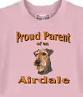Dog Shirt Men Women 3 Colors - Proud Parent of an Airedale