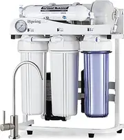 iSpring RCS5T 500 GPD Commercial Grade Tankless Reverse Osmosis Water Filter System w/ 1:1 Drain Ratio