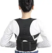 Posture Corrector Men and Women - Back Brace Back Support Belt with Breathable Adjustable Elastic Bands Back Straightener Improve Lumbar Support Belt Lower Back Pain Relief (Waist 27'- 48')