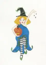 Danji Mistress Josephine Witch Handpainted Needlepoint Canvas