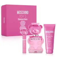 在飛比找Yahoo奇摩購物中心優惠-MOSCHINO 泡泡熊女性淡香水春季禮盒-淡香水100ml